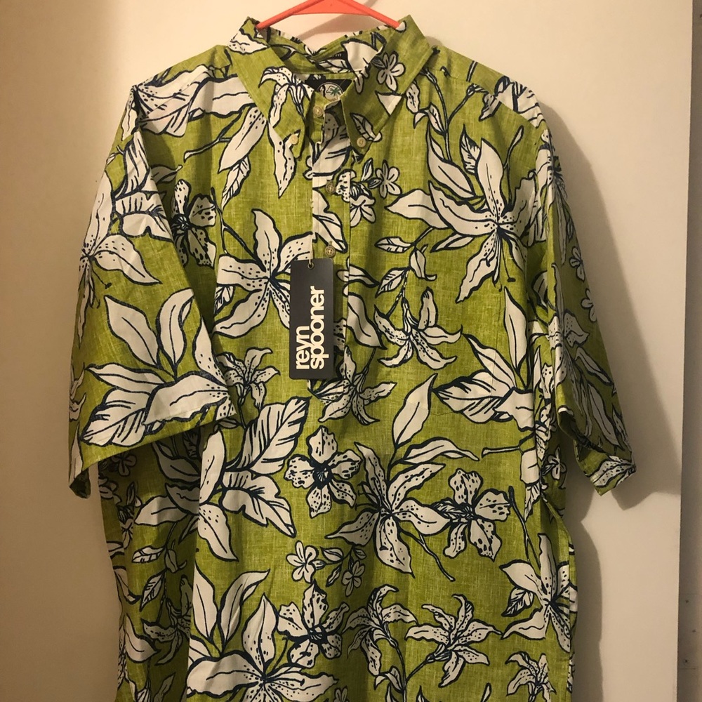 NWT! Reyn Spooner men’s pullover lime 2XL